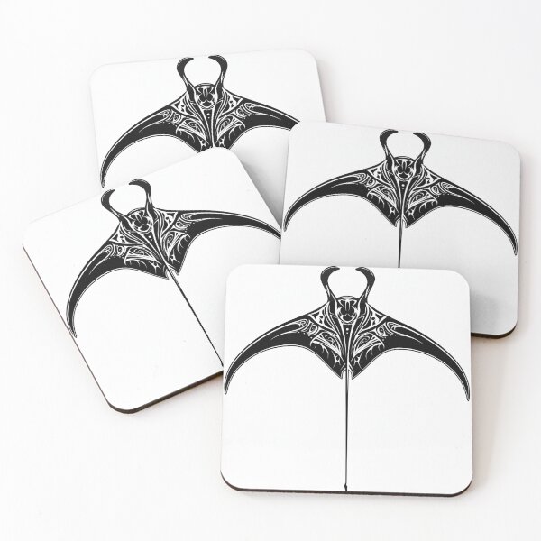 Item preview, Manta Ray Black and White Tribal Tattoo 1 designed and sold by AstroRisq.