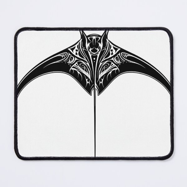 Item preview, Manta Ray Black and White Tribal Tattoo 1 designed and sold by AstroRisq.