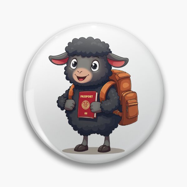 Item preview, Traveling Sheep - Cartoon Adventure designed and sold by Fikuall.