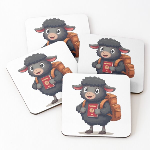 Item preview, Traveling Sheep - Cartoon Adventure designed and sold by Fikuall.