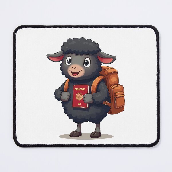 Item preview, Traveling Sheep - Cartoon Adventure designed and sold by Fikuall.