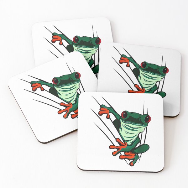 Item preview, Funny green frog, nature drawing designed and sold by AddlPoolart.