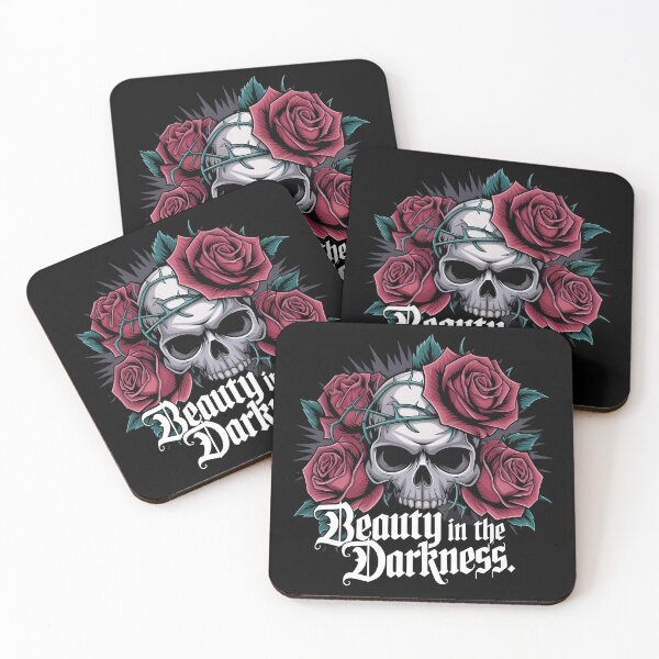 Item preview, BEAUTY IN THE DARKNESS SKULL AND ROSES designed and sold by bluel_evin.