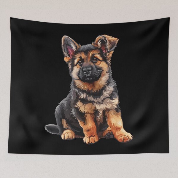 Item preview, German Shepherd Puppy designed and sold by VelvetRoom.