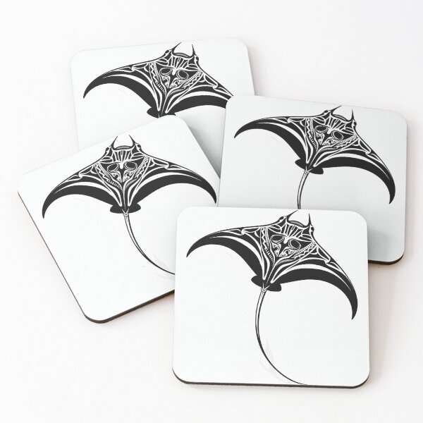 Item preview, Manta Ray Black and White Tribal Tattoo 3 designed and sold by AstroRisq.