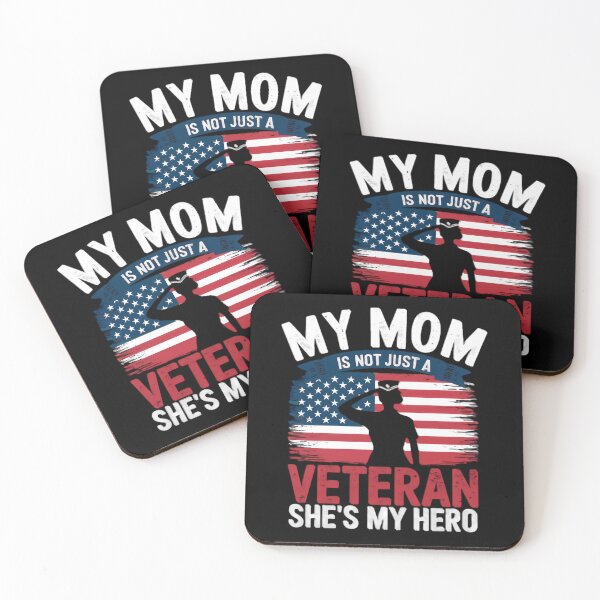 Item preview, My Mom Is Not Just a Veteran, She's My Hero - Heartfelt Tribute Design designed and sold by GreenZenStudio.