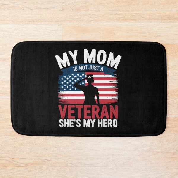 Item preview, My Mom Is Not Just a Veteran, She's My Hero - Heartfelt Tribute Design designed and sold by GreenZenStudio.