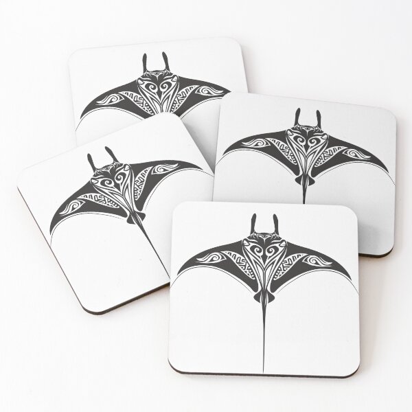 Item preview, Manta Ray Black and White Tribal Tattoo 4 designed and sold by AstroRisq.