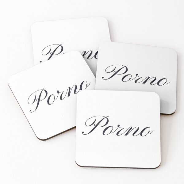 Item preview, The word PORNO in DARK CURSIVE designed and sold by SirJavier.