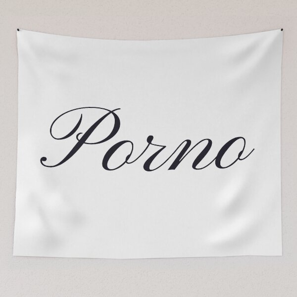 Item preview, The word PORNO in DARK CURSIVE designed and sold by SirJavier.