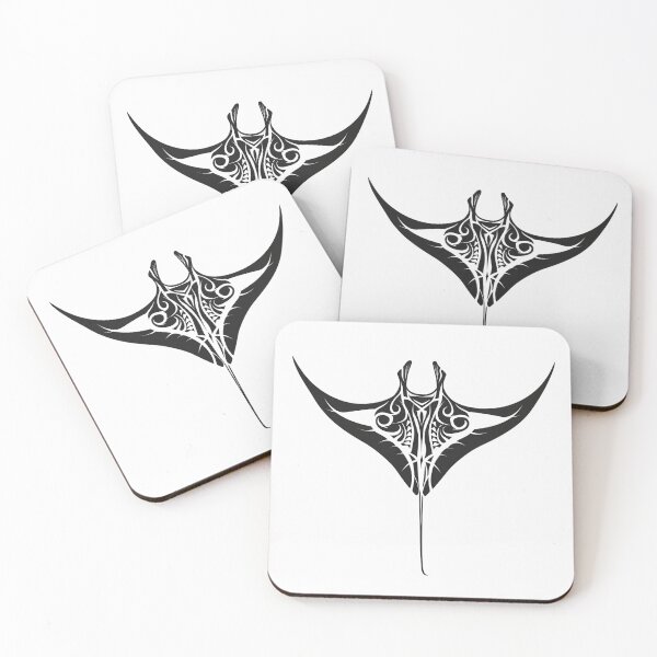 Item preview, Manta Ray Black and White Tribal Tattoo 5 designed and sold by AstroRisq.