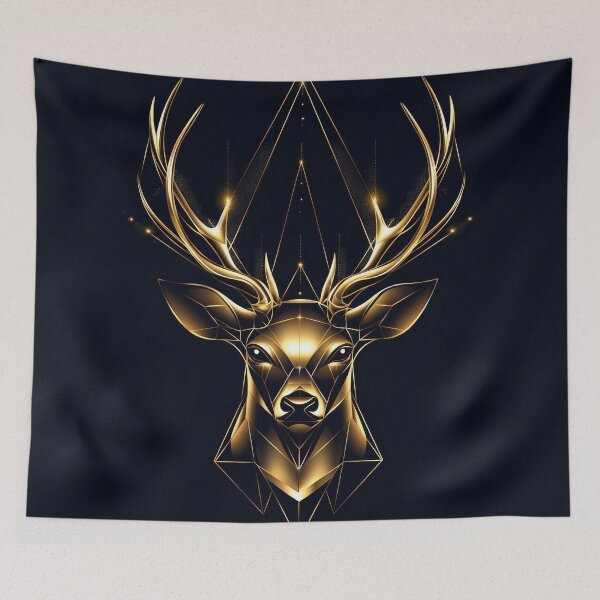 Item preview, Golden Geometric Deer designed and sold by silp159.