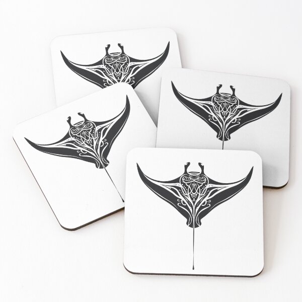 Item preview, Manta Ray Black and White Tribal Tattoo 6 designed and sold by AstroRisq.