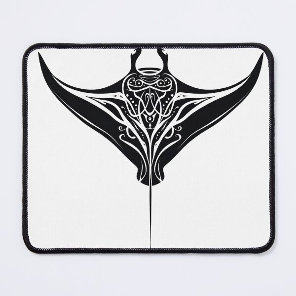 Item preview, Manta Ray Black and White Tribal Tattoo 6 designed and sold by AstroRisq.