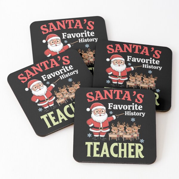 Item preview, Santa's favorite History Teacher Funny Teaching  designed and sold by TheTimer.