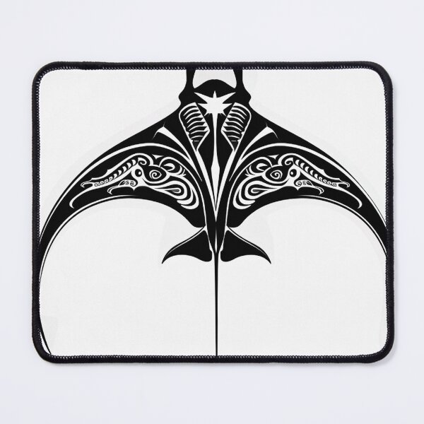 Item preview, Manta Ray Black and White Tribal Tattoo 7 designed and sold by AstroRisq.