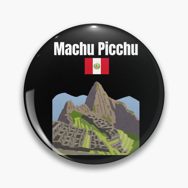 Item preview, Machu Picchu souvenir Inca citadel Peru flag Andes Mountains  designed and sold by Artstastic.