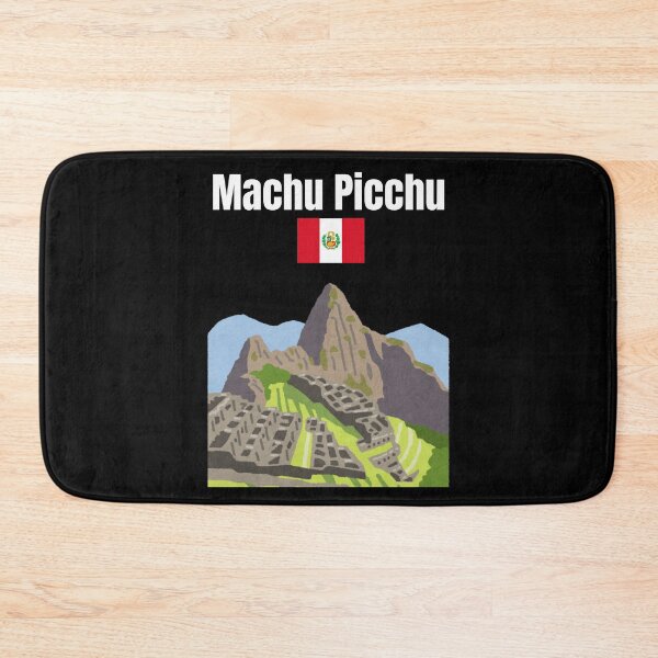 Item preview, Machu Picchu souvenir Inca citadel Peru flag Andes Mountains  designed and sold by Artstastic.