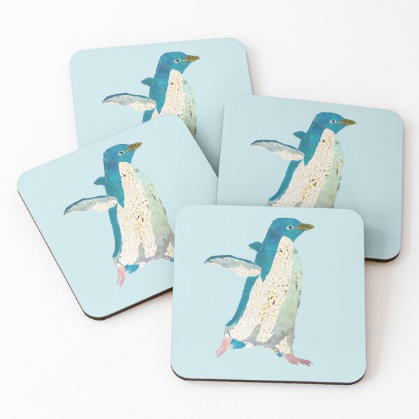 Item preview, Running Playful Penguin Bird Illustration  designed and sold by ginaisarty.