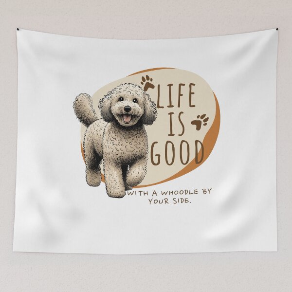 Item preview, Life Is Good With a Woodle By Your Side Gift Idea For Dog Lover designed and sold by HosvPrint .s.