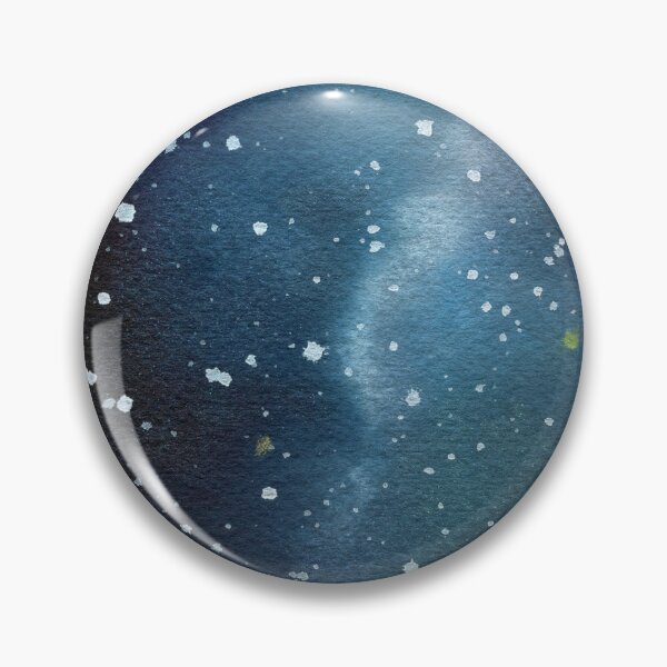 Item preview, Pintura de acuarela de galaxia azul índigo designed and sold by AnissaF.