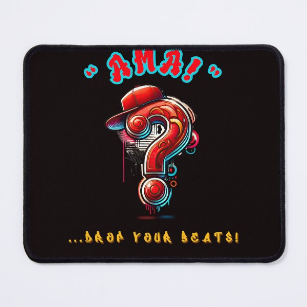 Item preview, "AMA! Graffiti Street Art Q&A Design" - From The "SAY WHAT NOW ?!?" Collection By TOUDOU DIGITAL designed and sold by ToudouDesign.