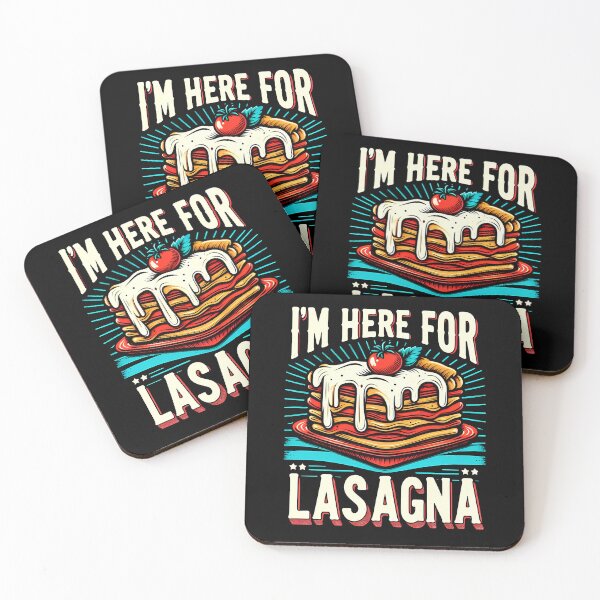 Item preview, I Am Here for Lasagna – Funny Food Lover Design designed and sold by OzzFrequency.