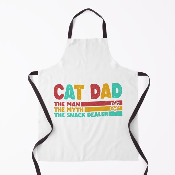 Item preview, Cat Dad The Man The Myth Snack Dealer, Retro Vintage - White color designed and sold by IT-Express.