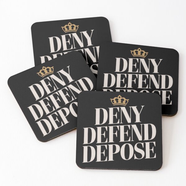 Item preview, Deny Defend Depose T-Shirt – Bold Statement Apparel for Legal and Political Enthusiasts designed and sold by RoaaMagic.