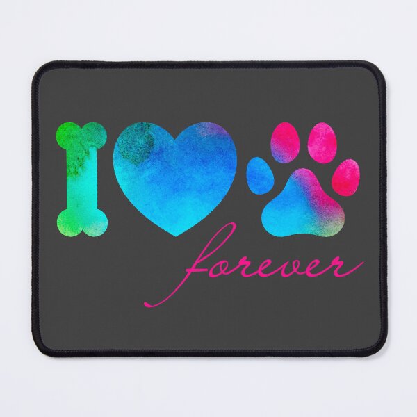 Item preview, I Love Dogs Forever – Colorful design for dog lovers designed and sold by PureCharmFash.