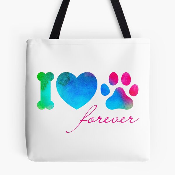 Item preview, I Love Dogs Forever – Colorful design for dog lovers designed and sold by PureCharmFash.