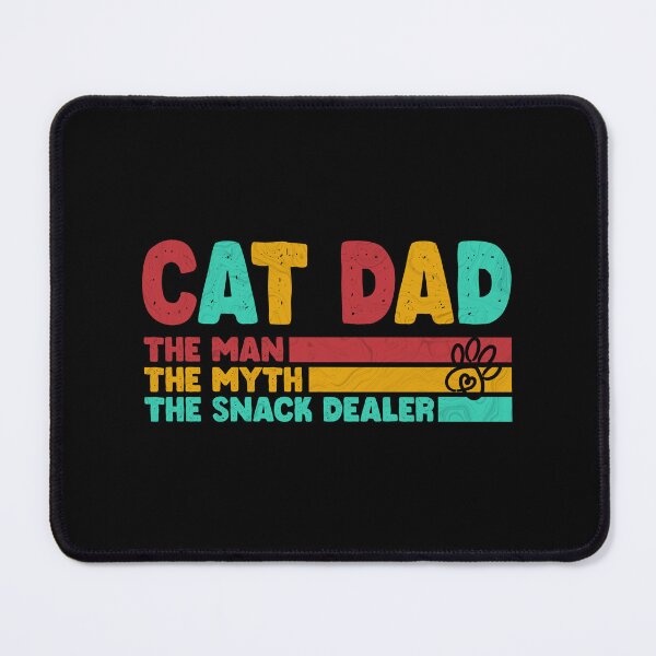 Item preview, Cat Dad The Man The Myth Snack Dealer, Retro Vintage - Black color designed and sold by IT-Express.
