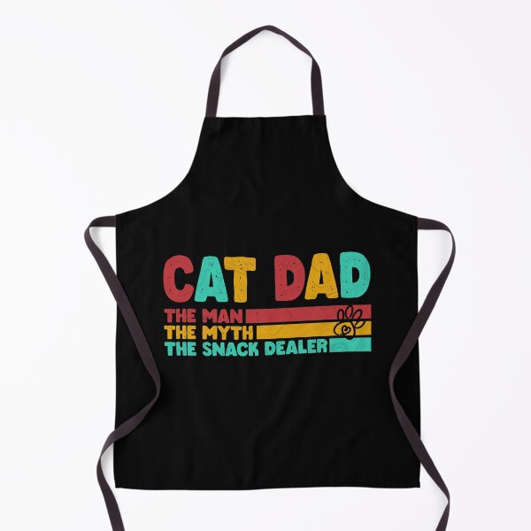 Item preview, Cat Dad The Man The Myth Snack Dealer, Retro Vintage - Black color designed and sold by IT-Express.