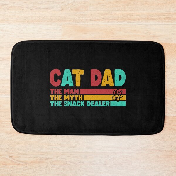 Item preview, Cat Dad The Man The Myth Snack Dealer, Retro Vintage - Black color designed and sold by IT-Express.
