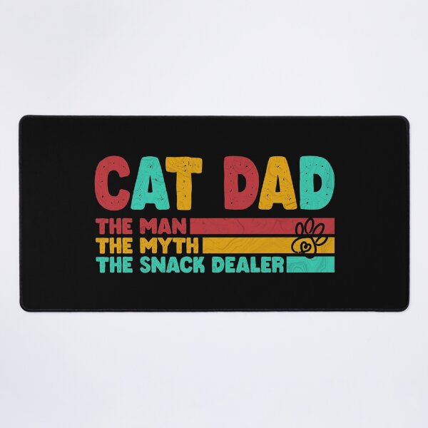 Item preview, Cat Dad The Man The Myth Snack Dealer, Retro Vintage - Black color designed and sold by IT-Express.