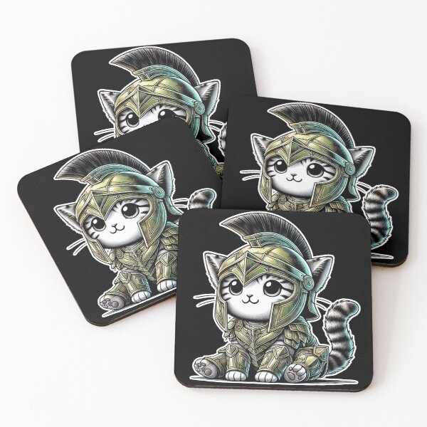 Item preview, Kawaii Spartan Cat Sitting and Quiet designed and sold by lAnJefurtifeu.