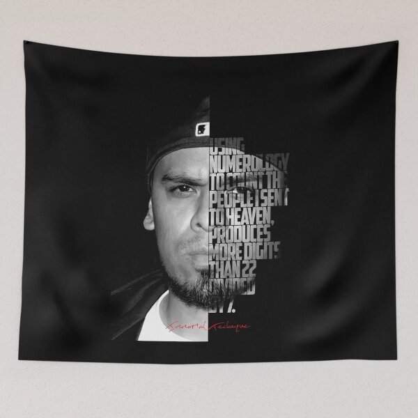 Item preview, Immortal Technique Portrait with Lyric Typography designed and sold by Enea Kelo.