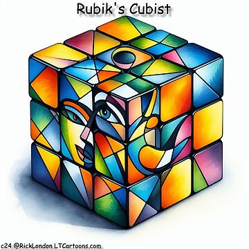 Artwork thumbnail, 'Tis A Cubist Puzzlement by Rick London Gifts