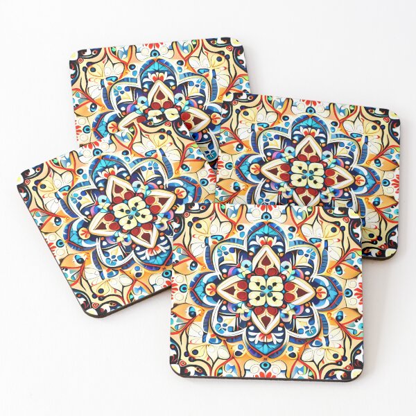 Item preview, Grand Fair Carousel Floral Boho Mandala Cymatics  designed and sold by Zeporas Castle.