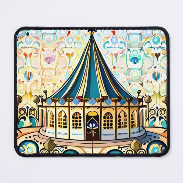 Item preview, Grand Fair Carousel Whimsical Circus Tent Magical Carnival  designed and sold by Zeporas Castle.