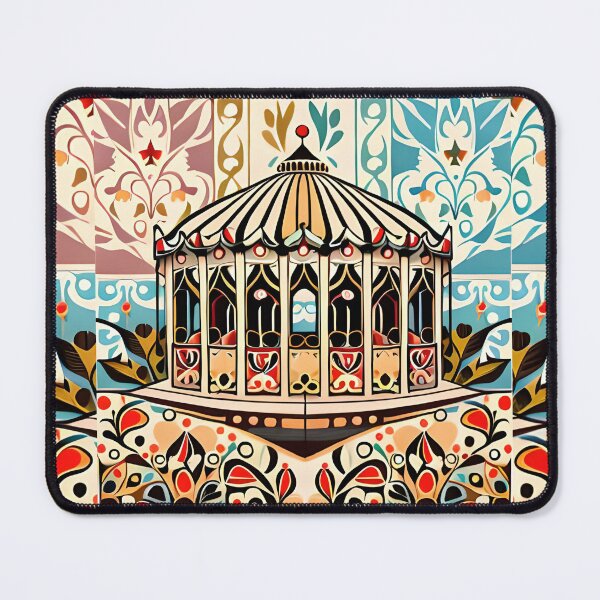 Item preview, Grand Fair Carousel Whimsical Multicolor Floral Music Box designed and sold by Zeporas Castle.