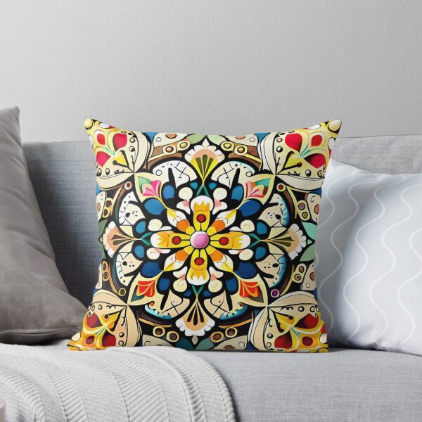 Item preview, Royal Folk Floral Kaleidoscope Enchanted Carousel Castle Pattern designed and sold by Zeporas Castle.