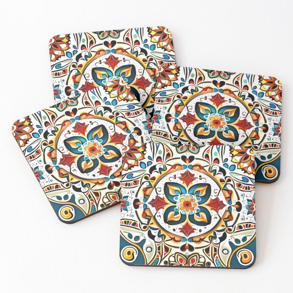 Item preview, Royal Folk Floral Elegant Enchanted Carousel Castle Pattern designed and sold by Zeporas Castle.
