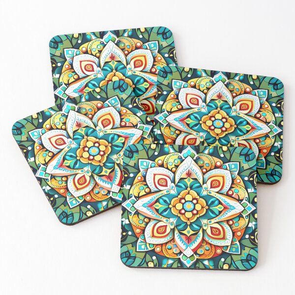 Item preview, Royal Folk Floral Star Enchanted Carousel Castle Pattern designed and sold by Zeporas Castle.