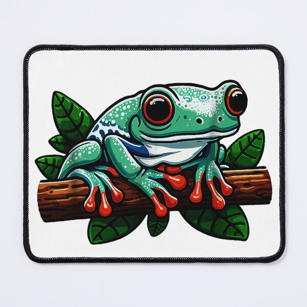 Item preview, green tree frog, Australian green tree frog designed and sold by AddlPoolart.