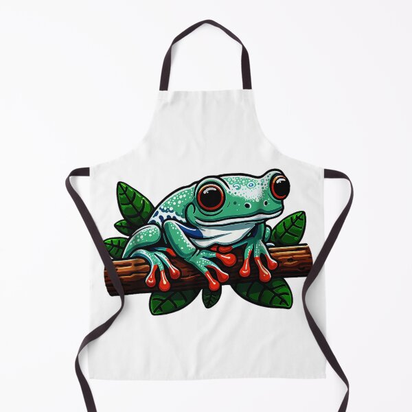 Item preview, green tree frog, Australian green tree frog designed and sold by AddlPoolart.