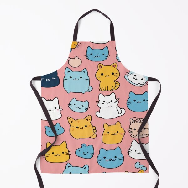 Item preview, kawaii pattern, kittens designed and sold by DofinaSur.
