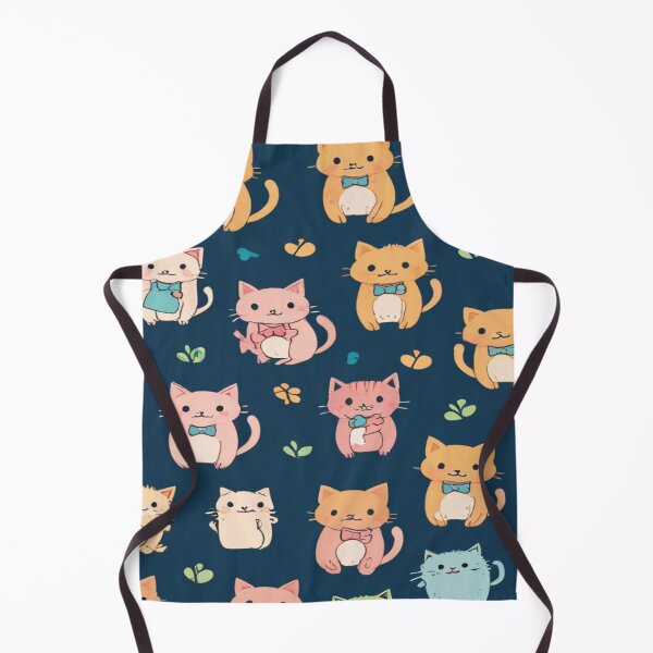 Item preview, kawaii pattern, kittens designed and sold by DofinaSur.