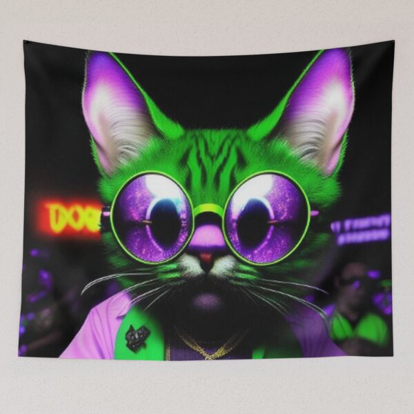 Item preview, DJ Night Club Cat designed and sold by TheDarkWardrobe.