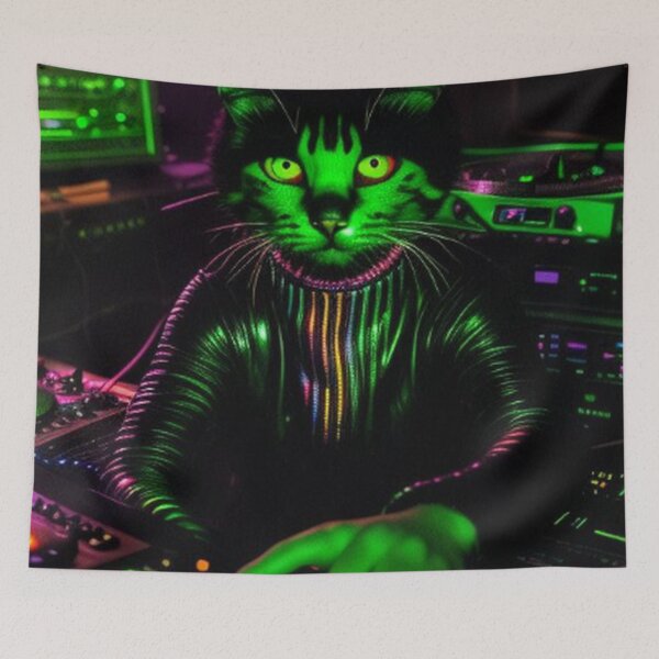 Item preview, DJ Night Club Cat designed and sold by TheDarkWardrobe.